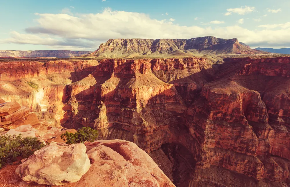 Sunlit Grand Canyon landscape artwork